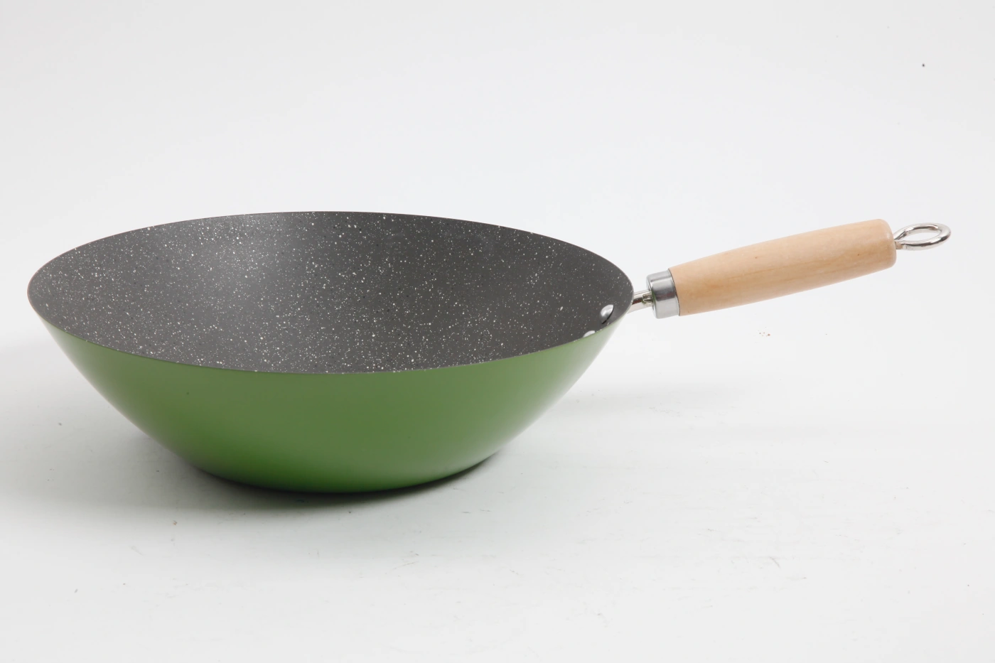 WOK OSTER DENALI ACERO AL CARBONO VERDE - 1
