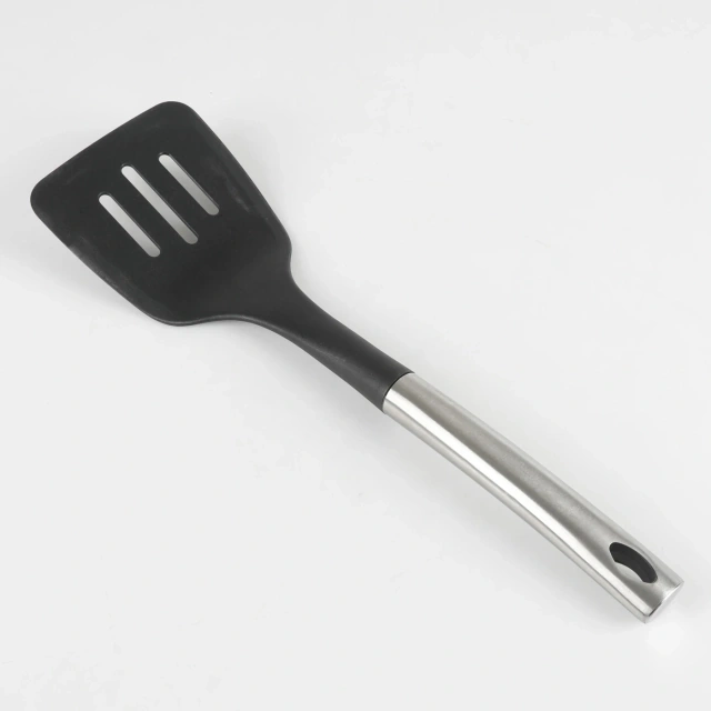 SET X3 SARTENES 18CM 20CM Y 24 CM + ESPÁTULA ALUMINIO ANTIDHERENTE PRENSADO SMITHSON NEGRA - 4
