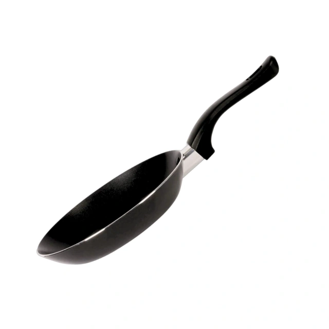 SET X3 SARTENES 18CM 20CM Y 24 CM + ESPÁTULA ALUMINIO ANTIDHERENTE PRENSADO SMITHSON NEGRA - 6