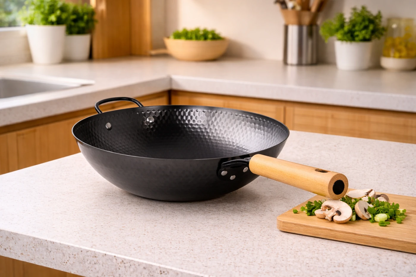 WOK OSTER BRESSLER ACERO AL CARBONO NEGRO - 1