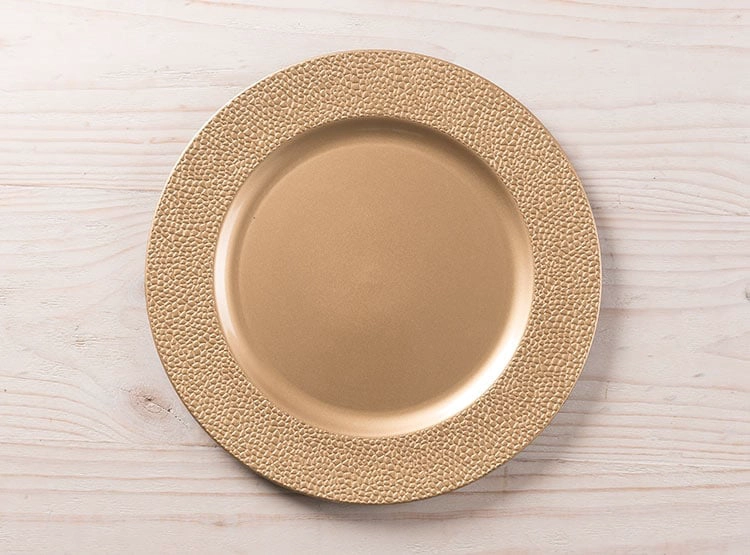 PLATO BASE RIPLEY HOME GRANULADO DORADO 33X33 CM - 1