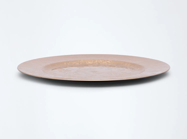 PLATO BASE RIPLEY HOME FLORES DORADO 33X33 CM - 2