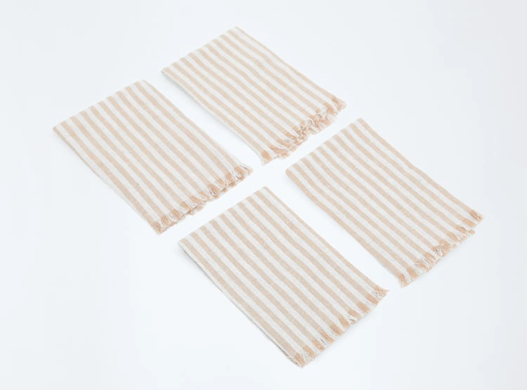 SERVILLETA MAISON LINETT RAYAS SET X4 - 1