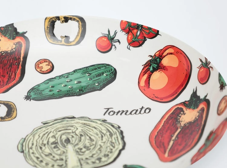 BOWL RIPLEY HOME VEGGIE PASTA PORCELANA MULTICOLOR - 1