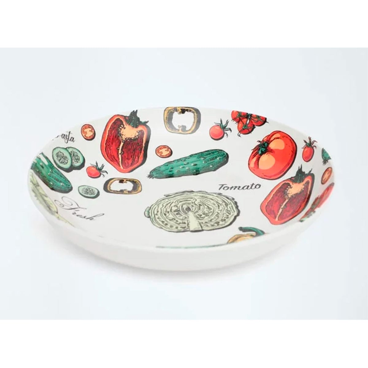 BOWL RIPLEY HOME VEGGIE PASTA PORCELANA MULTICOLOR - 1