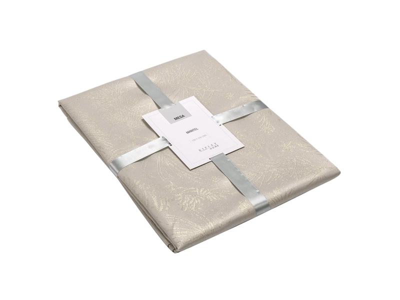 MANTEL RIPLEY HOME NAVIDAD PLUMAS 240 CM X 180 CM BLANCO - 2