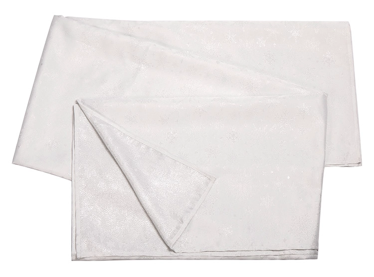 MANTEL RIPLEY HOME NAVIDAD COPOS 240 CM X 180 CM BLANCO - 1