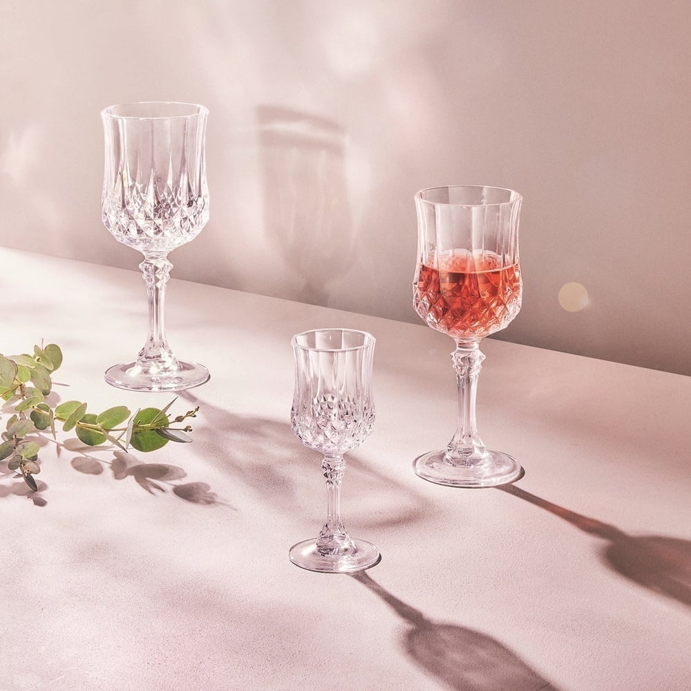 SET X6 COPA DE VINO CRISTAL D'ARQUES LONGCHAMP 250 ML - 4