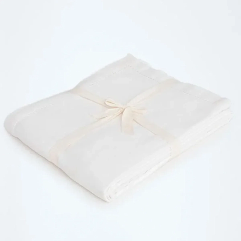 MANTEL RIPLEY HOME LISO ALGODÓN BLANCO 150X210 CM - 1