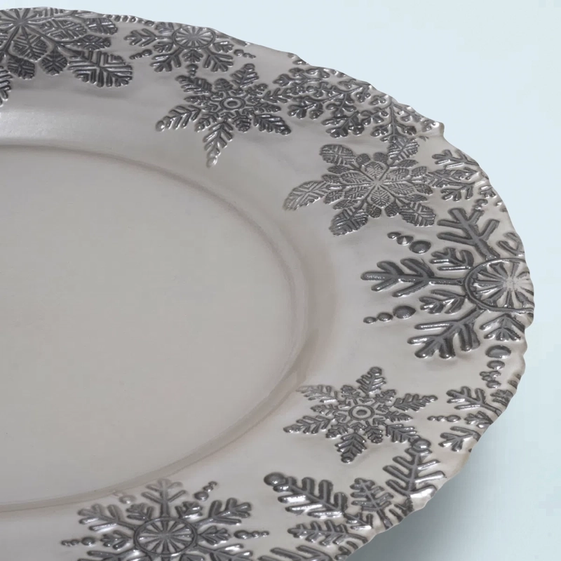 PLATO BASE RIPLEY HOME VIDRIO SILVER - 2