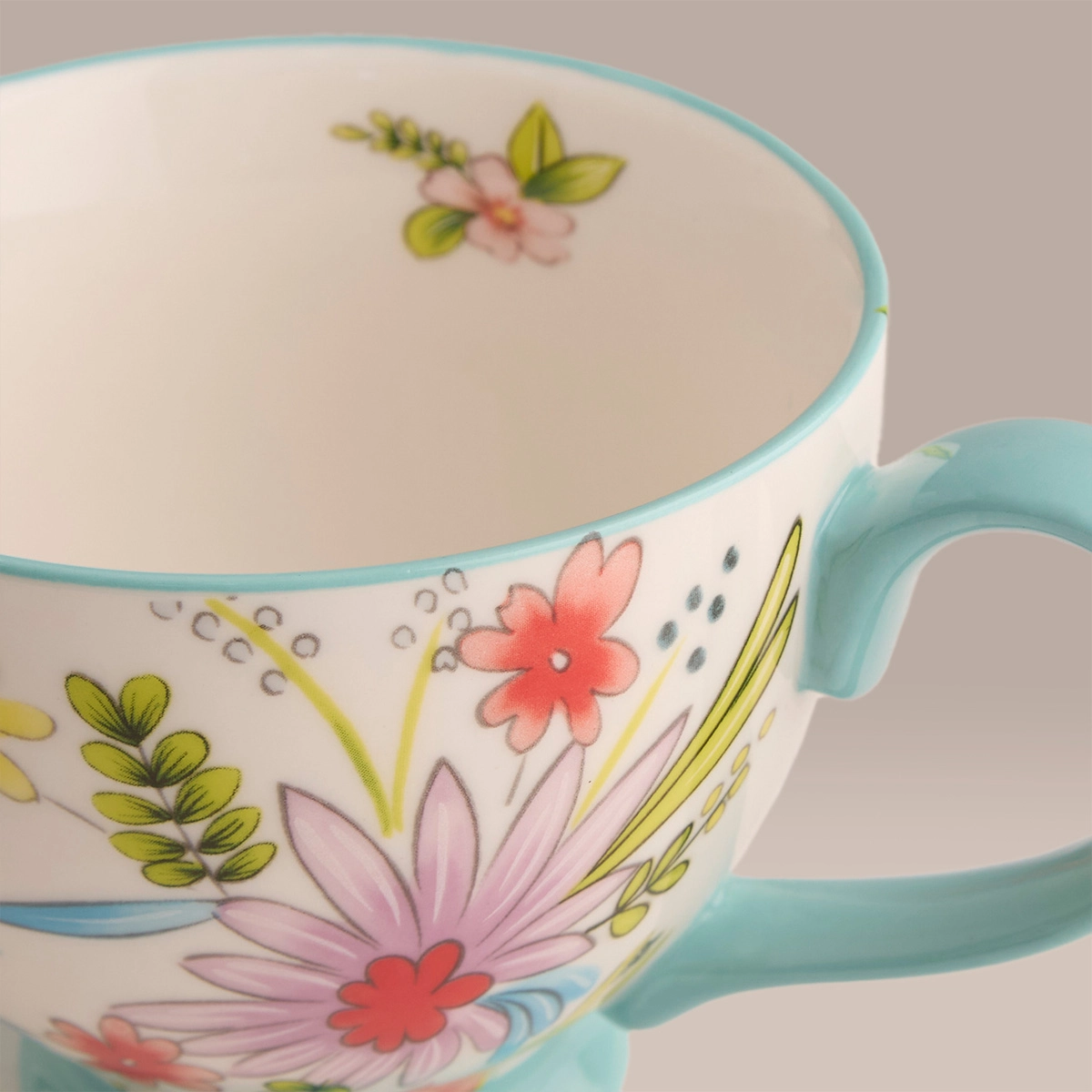 MUG RIPLEY HOME FLORES AQUA - 2