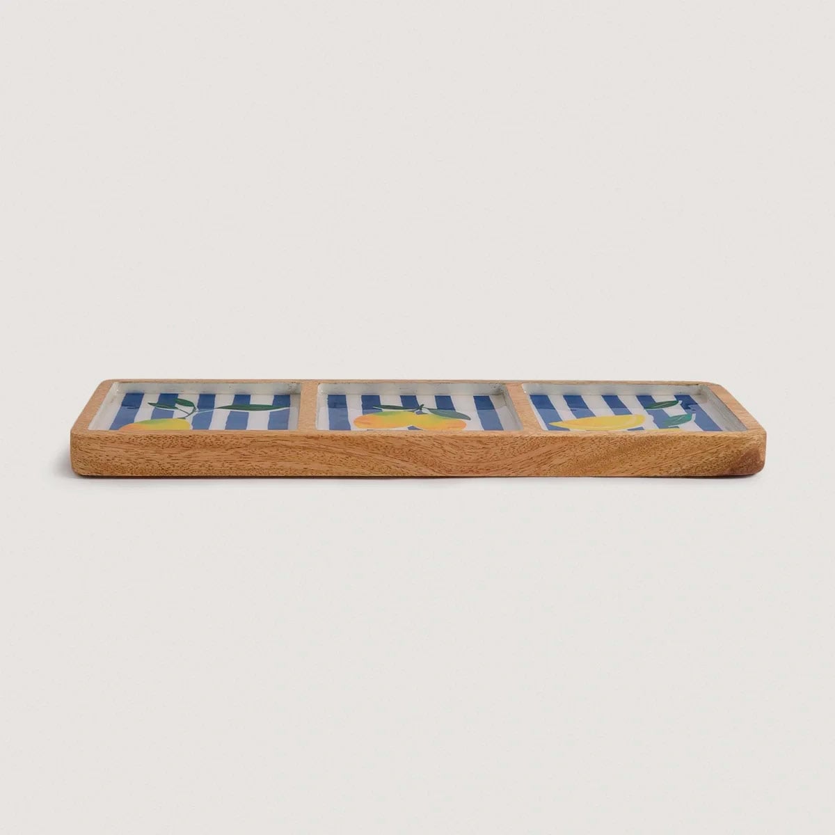 FUENTE RIPLEY HOME MADERA RECTANGULAR LÍNEAS AZUL - 4