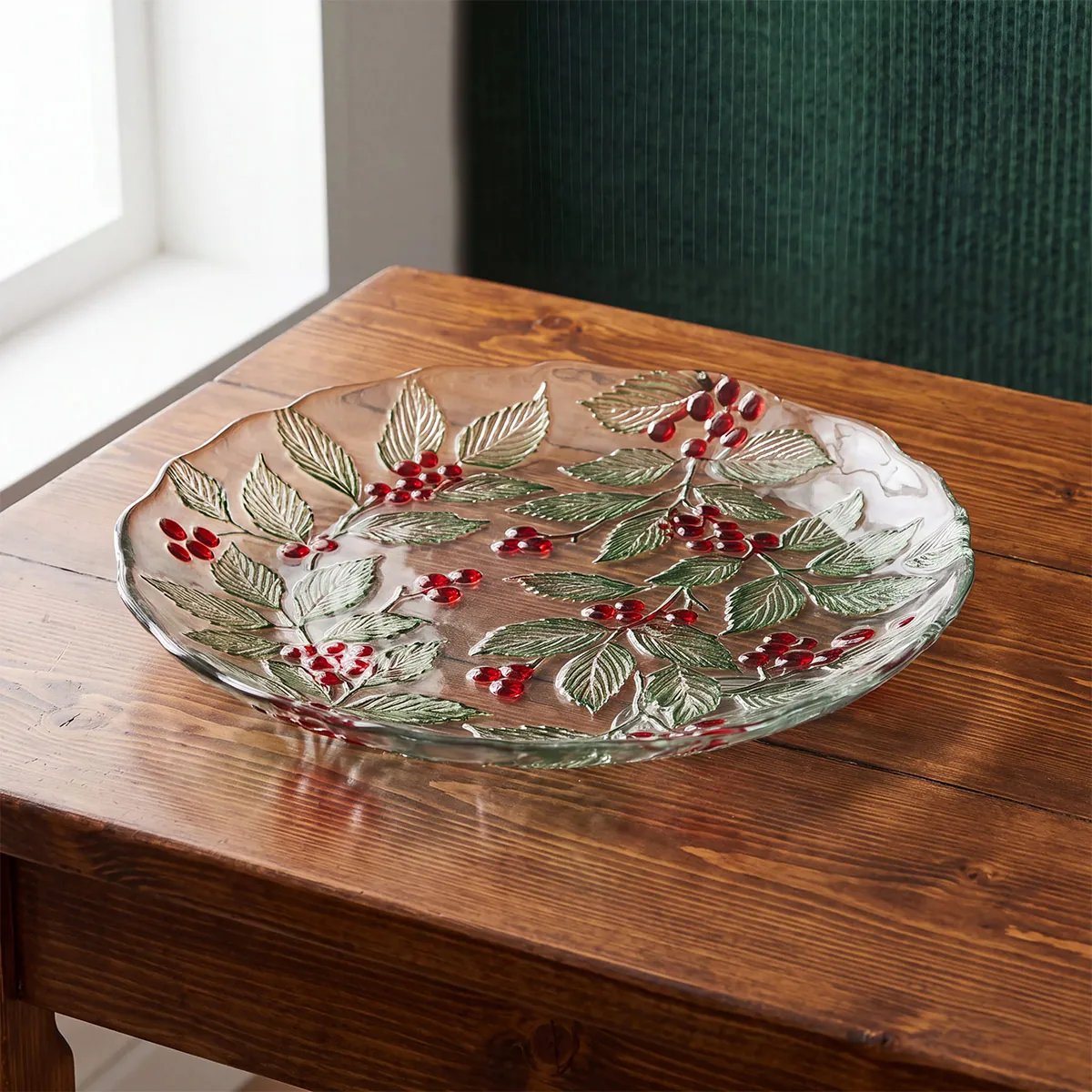 PLATO DE POSTRE RIPLEY HOME BERRIES ROJO - 1