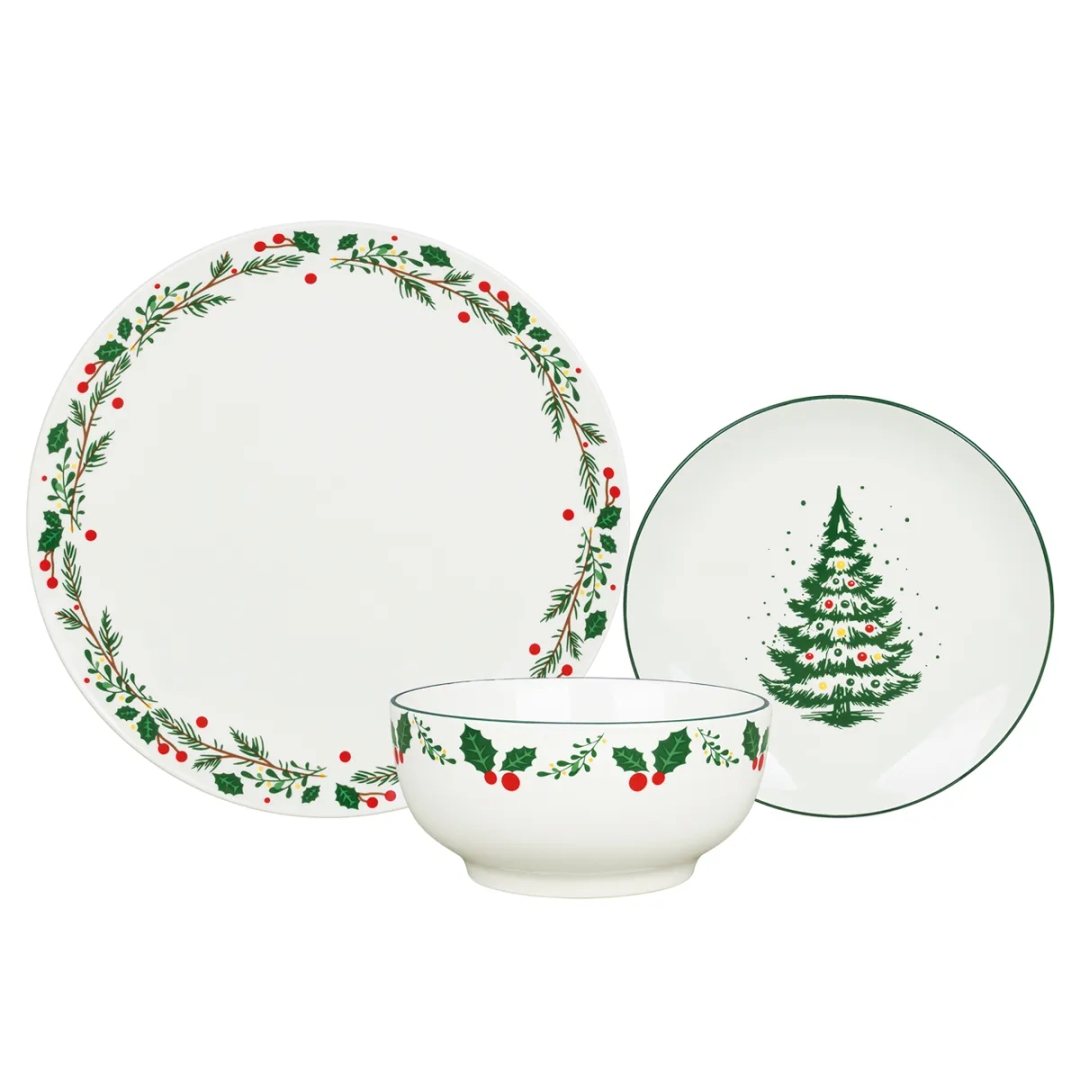 SET DE VAJILLA RIPLEY HOME NAVIDAD 12 PIEZAS - 1