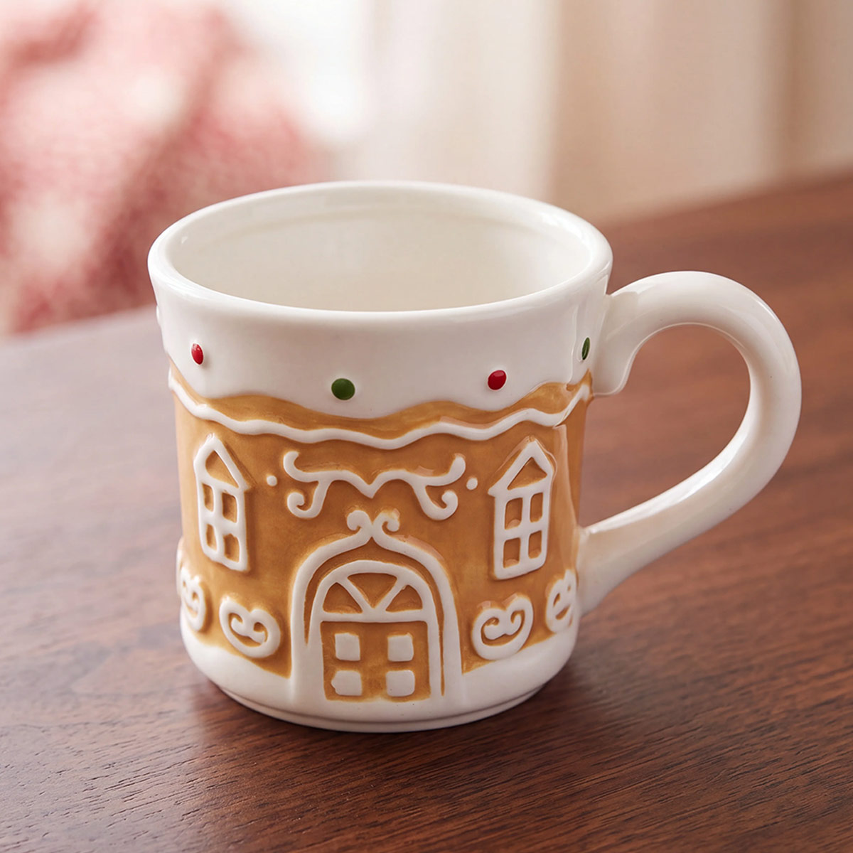 MUG RIPLEY HOME GINGER CASA MARRÓN/BLANCO - 1