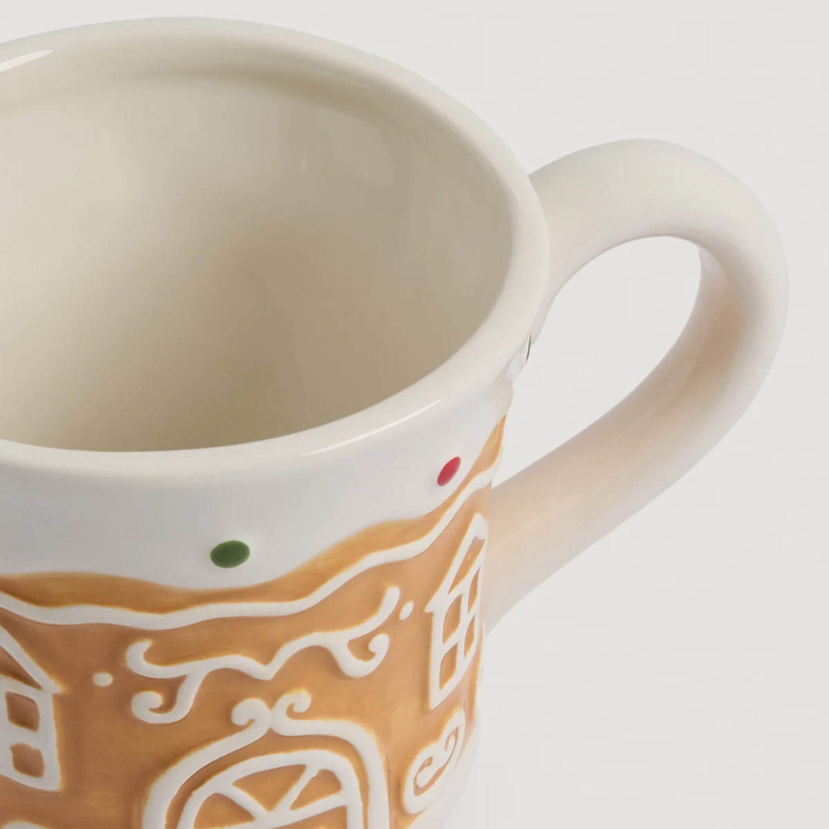MUG RIPLEY HOME GINGER CASA MARRÓN/BLANCO - 3