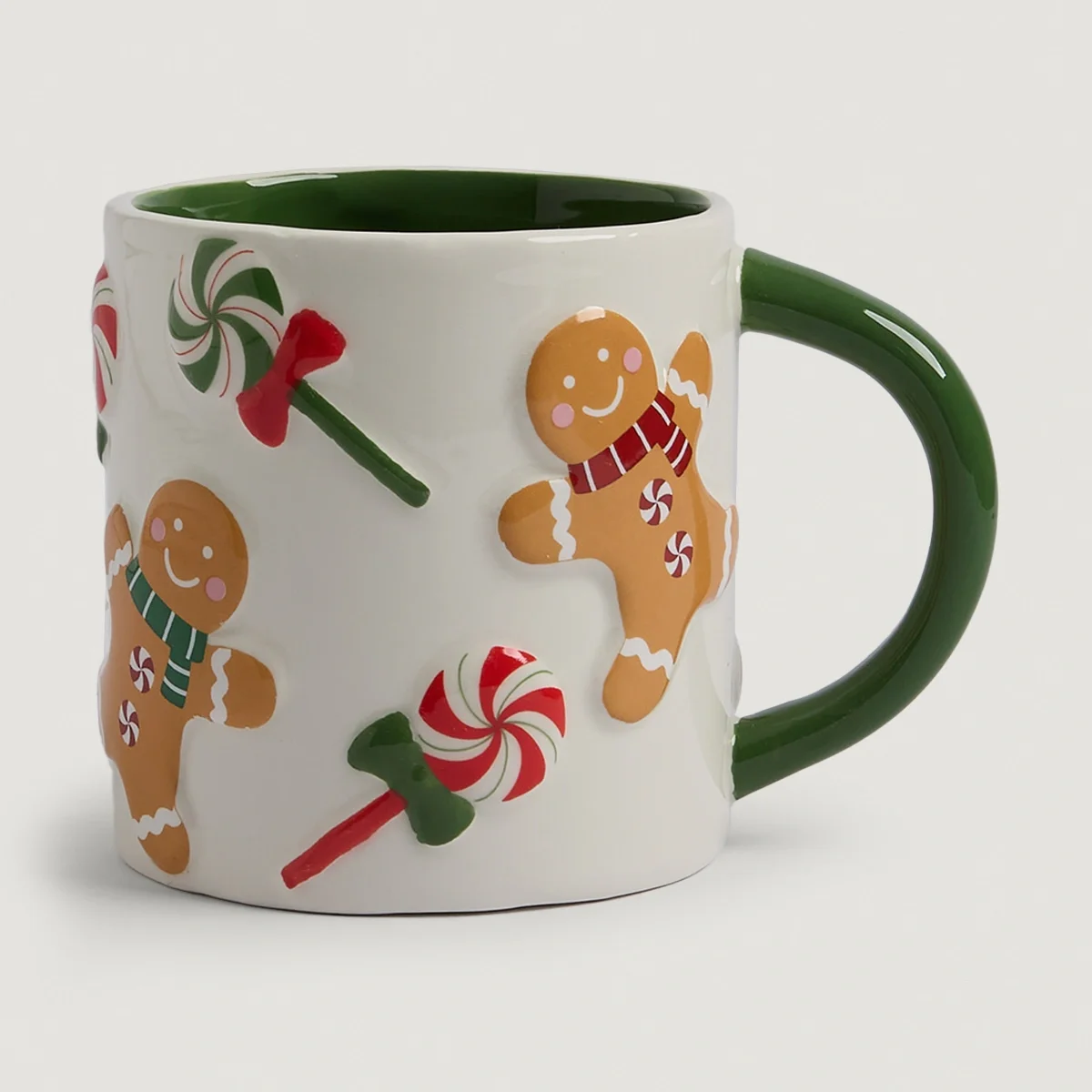 MUG RIPLEY HOME GINGER PALETA MARRÓN/BLANCO - 1