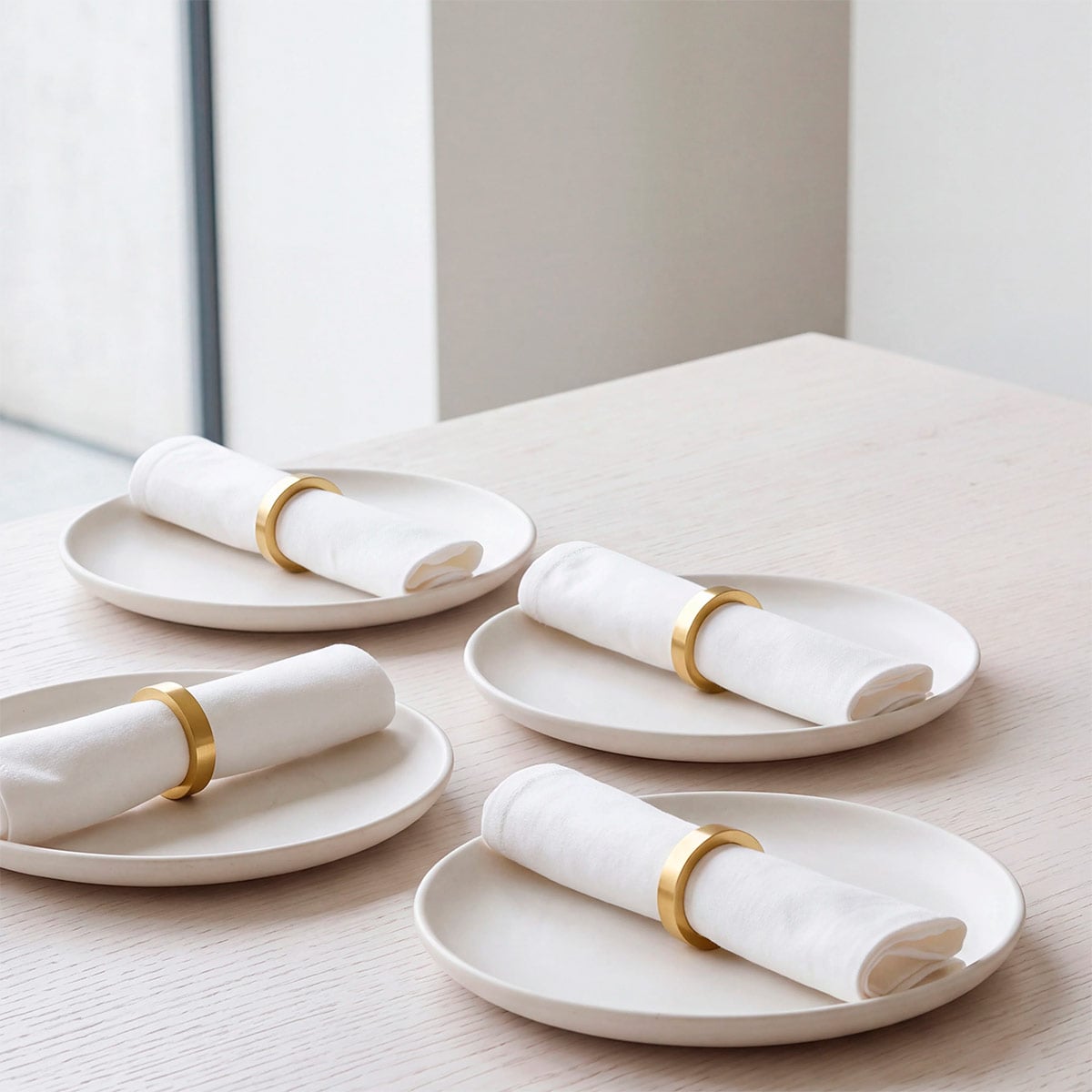 SET X4 PORTA SERVILLETAS RIPLEY HOME DORADO - 1