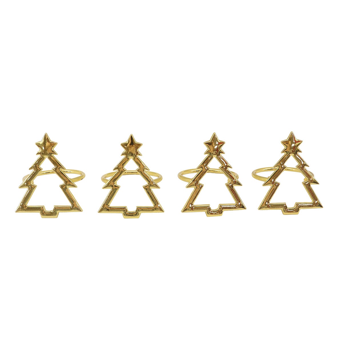 SET X4 PORTA SERVILLETAS RIPLEY HOME PINO DORADO - 1