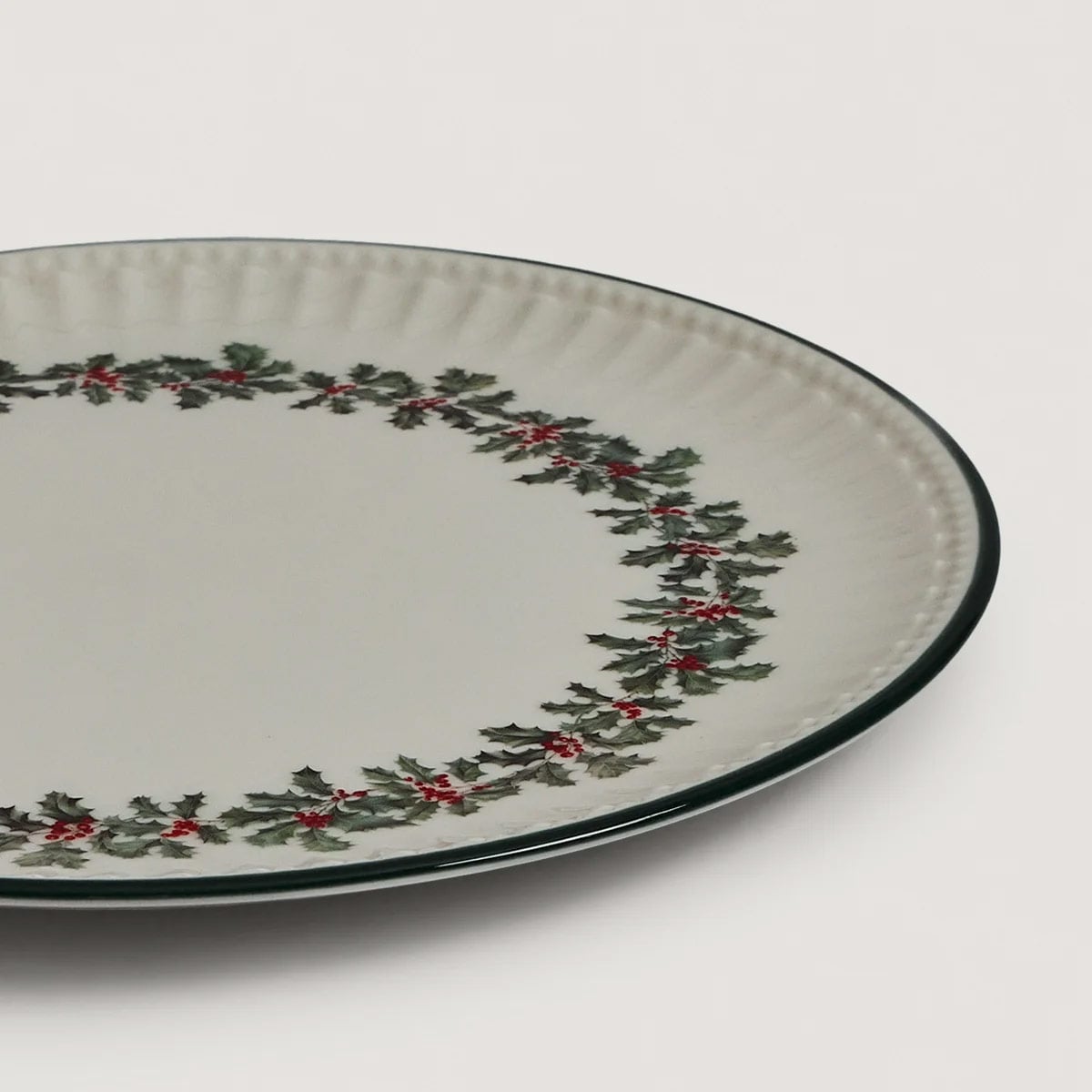 PLATO ENTRADA RIPLEY HOME RAMAS NAVIDAD BLANCO - 4