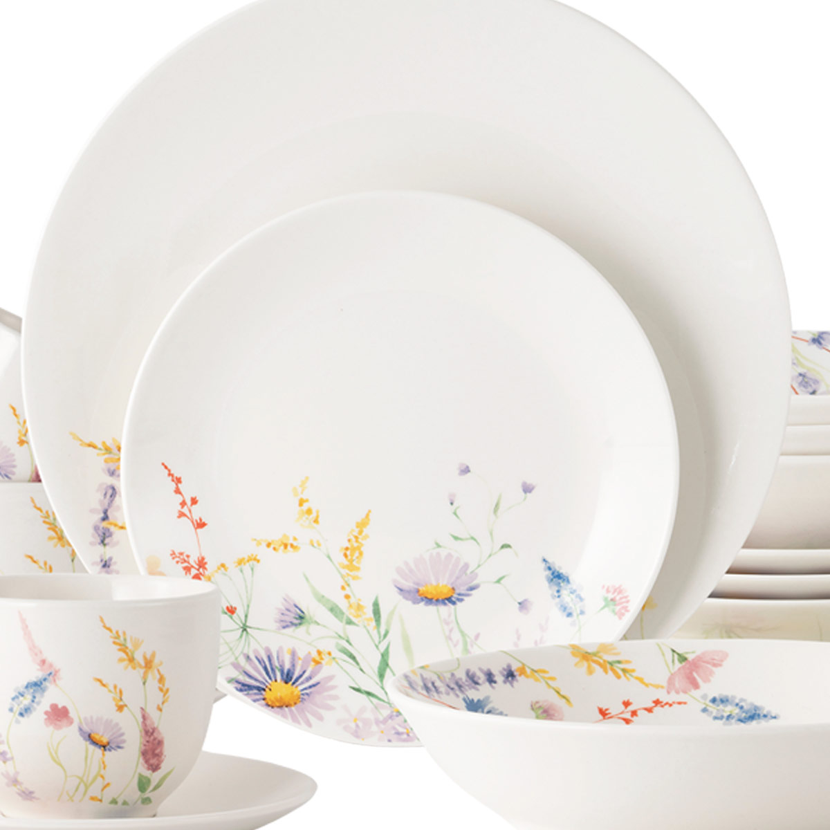 VAJILLA RIPLEY HOME SET PORCELANA FLORES 20 PIEZAS - 2
