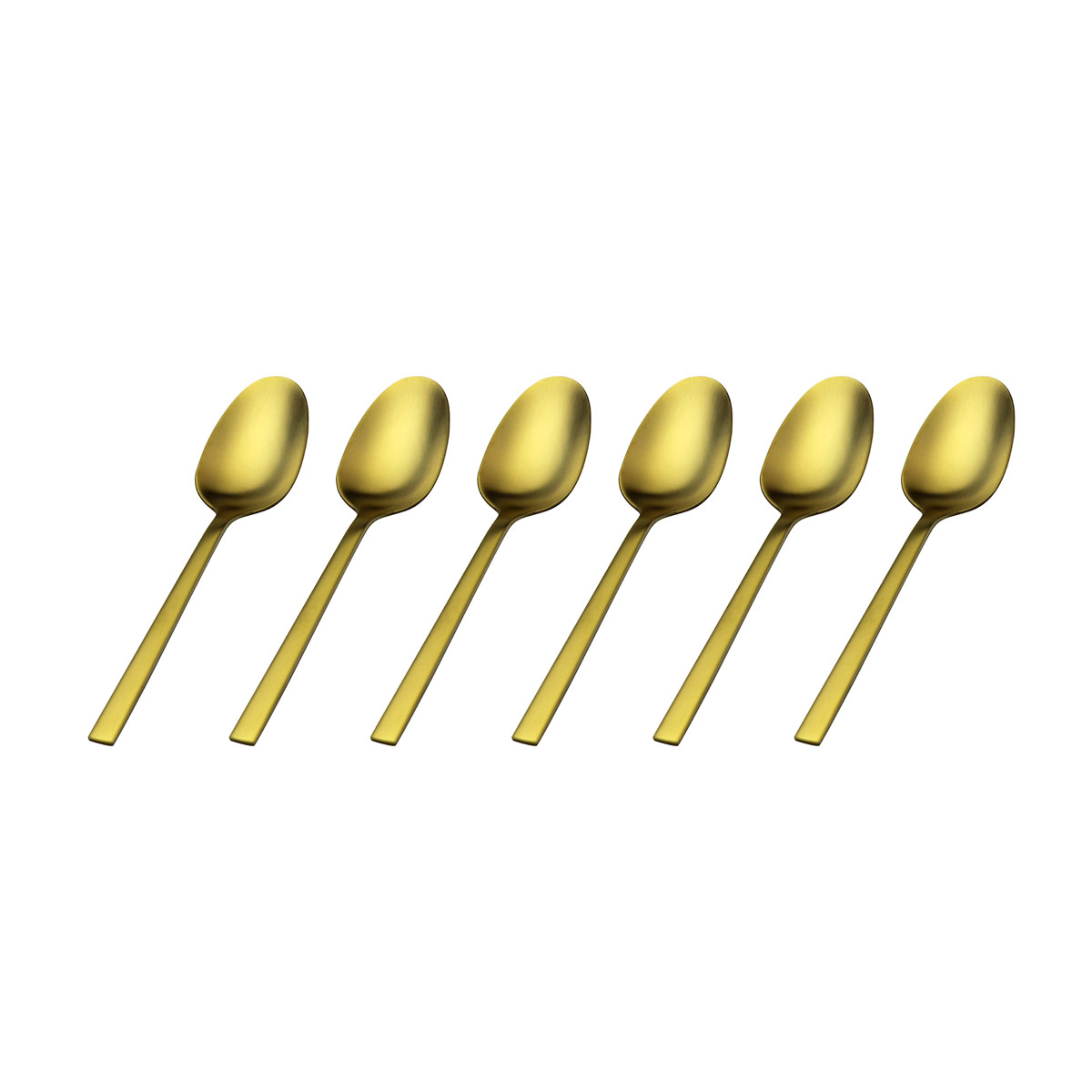 SET X6 CUCHARAS RIPLEY HOME POSTRE DORADO - 1