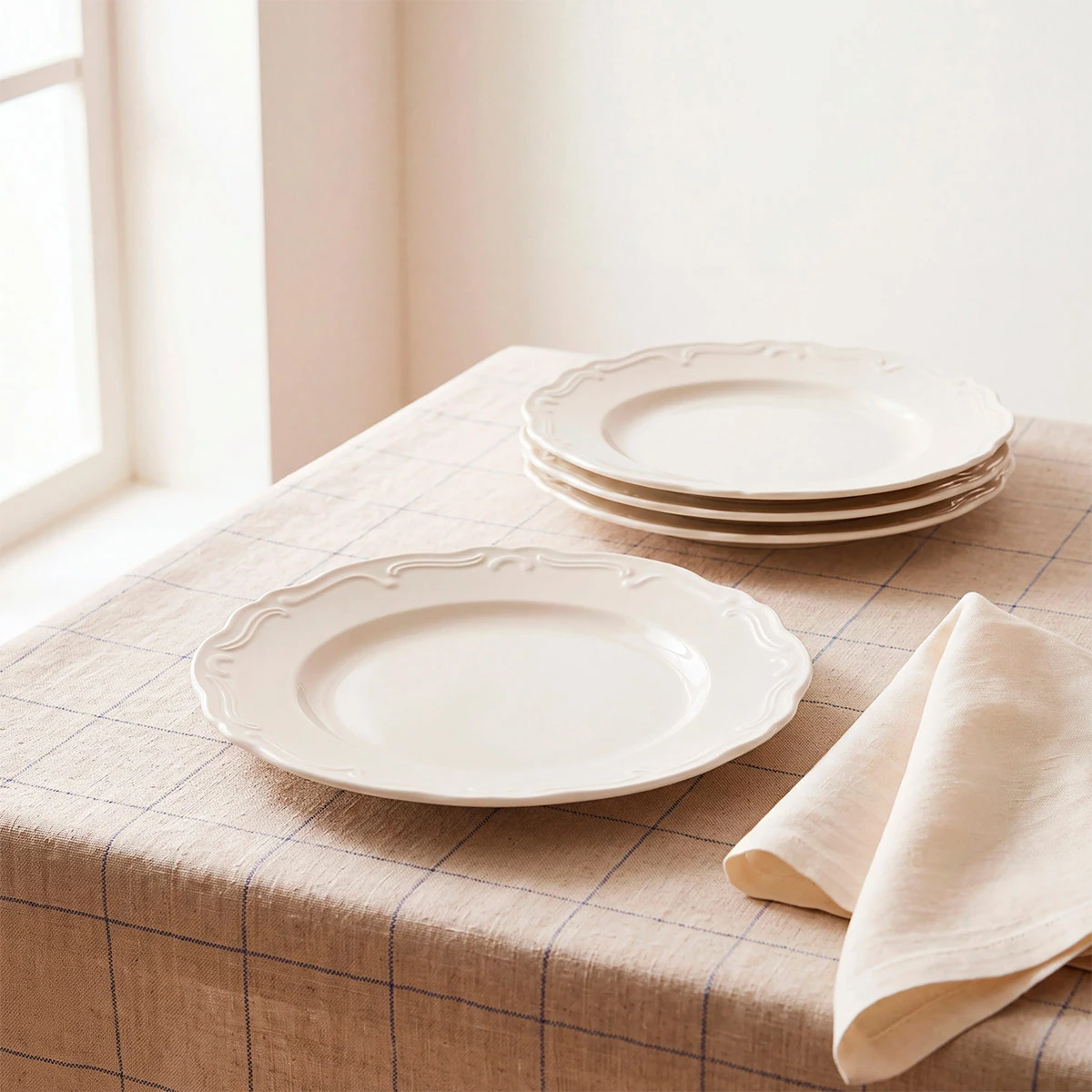 SET X4 PLATO FONDO RIPLEY HOME CLASSIC COLLECTION BLANCO - 1