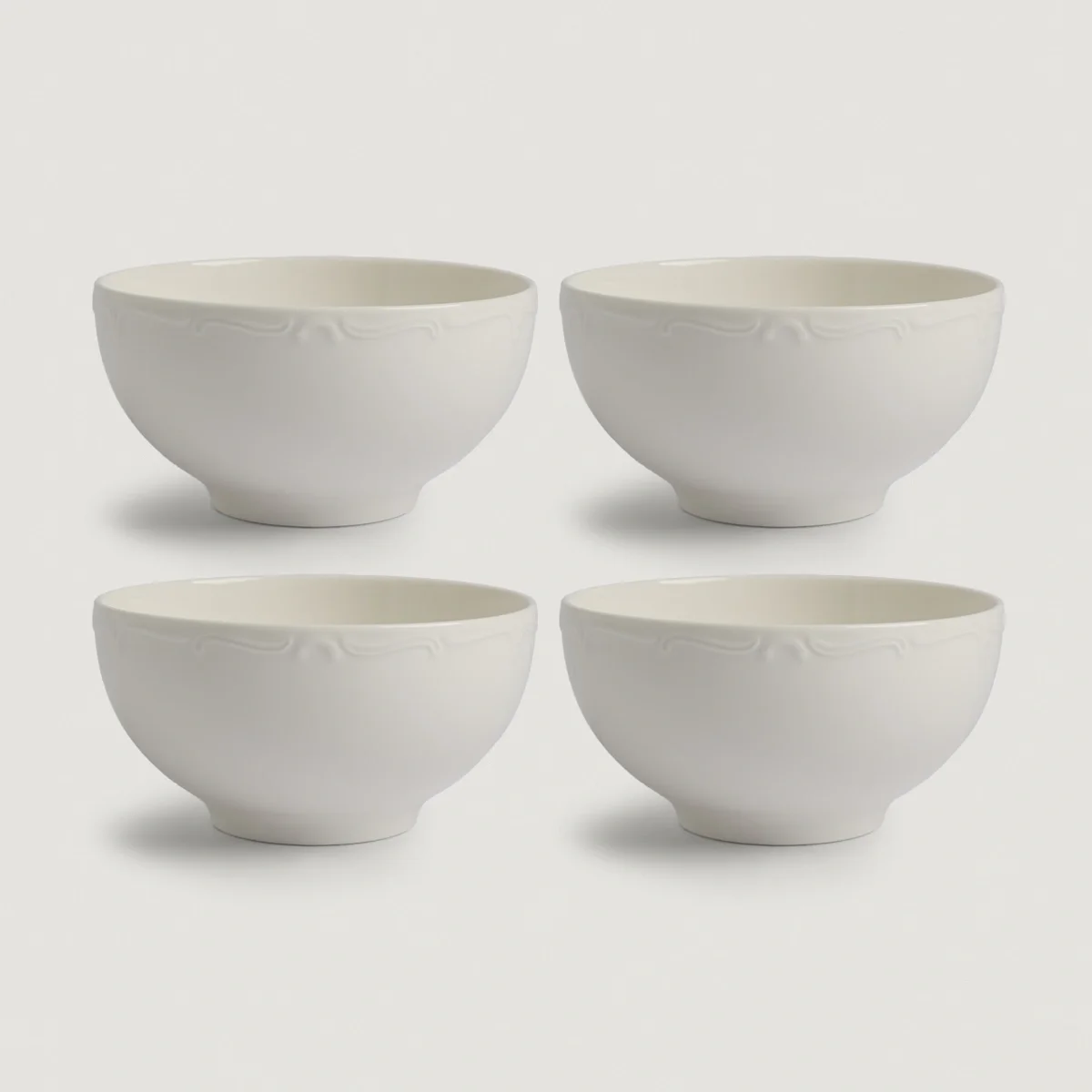 SET X4 PLATO/BOWL RIPLEY HOME CLASSIC COLLECTION BLANCO - 1