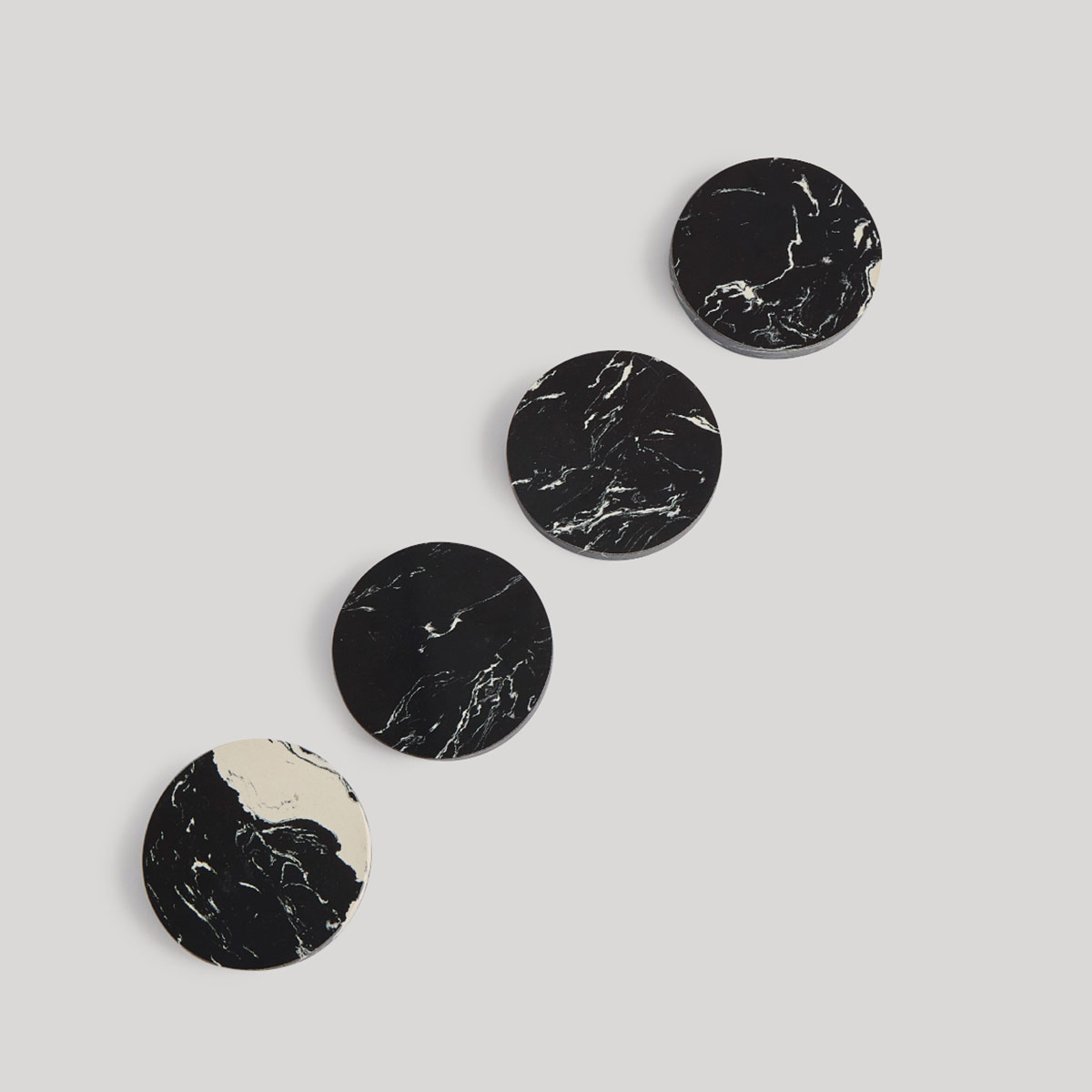 SET X4 POSAVASOS RIPLEY HOME NEGRO - 2