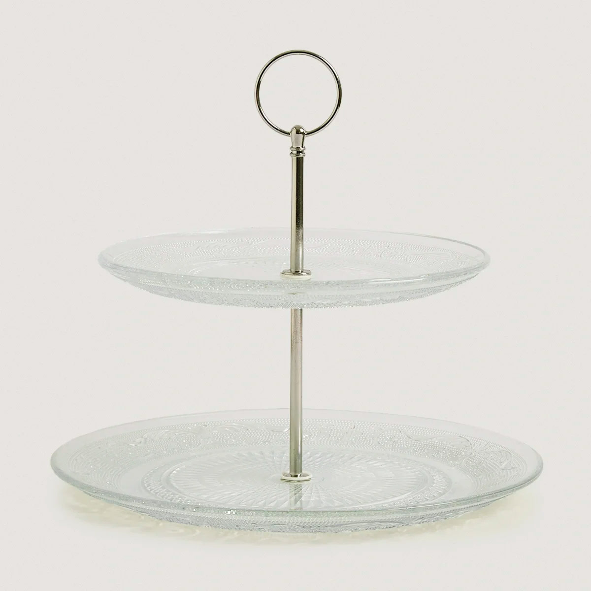 PLATO RIPLEY HOME DOS PISOS VIDRIO CLÁSICO - 2