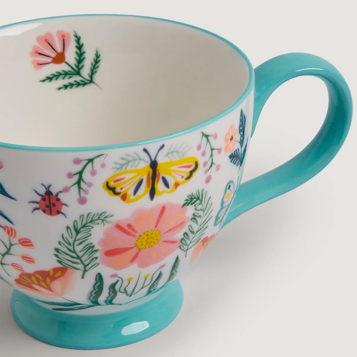MUG RIPLEY HOME FLORES AQUA - 3