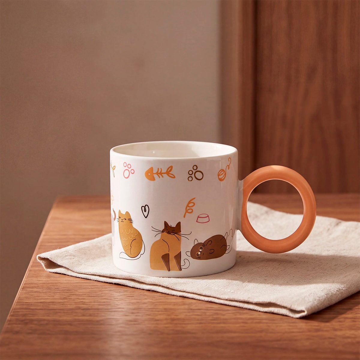 MUG RIPLEY HOME GATOS BLANCO - 1