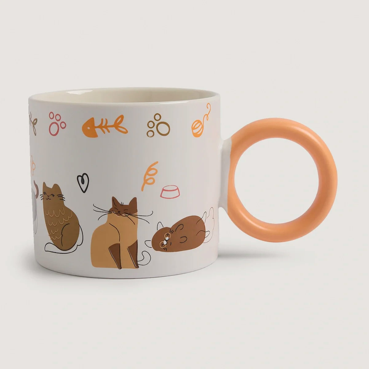 MUG RIPLEY HOME GATOS BLANCO - 2
