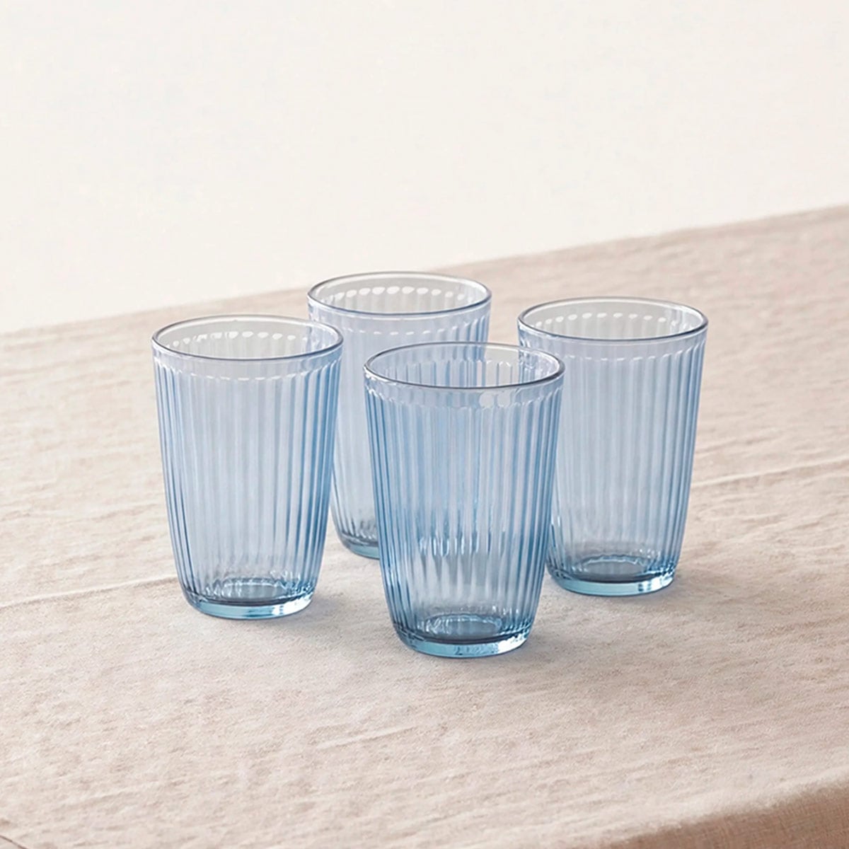 SET X4 VASOS RIPLEY HOME CLASSIC COLLECTION LÍNEAS AZUL - 1