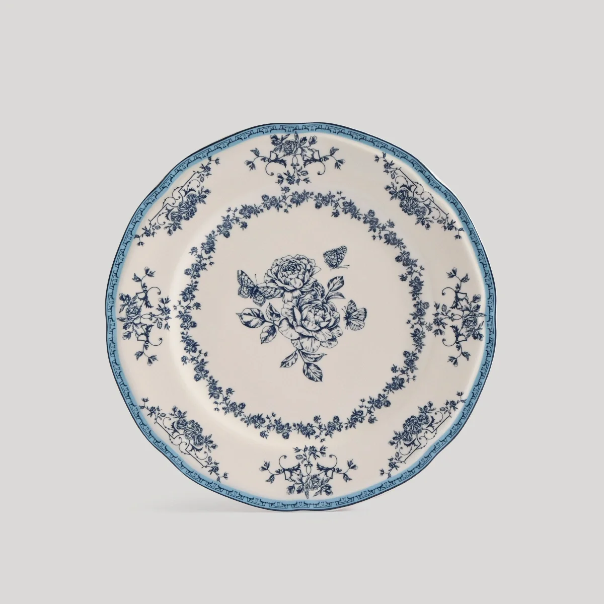 PLATO FONDO RIPLEY HOME CLASSIC COLLECTION FLORES AZUL - 1