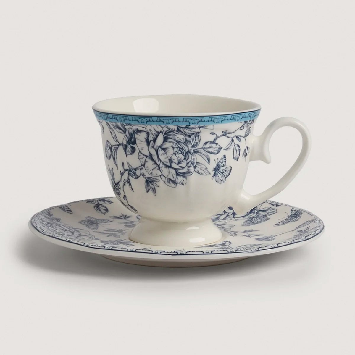 TAZA RIPLEY HOME CLASSIC COLLECTION FLORES C/PLATO - 2