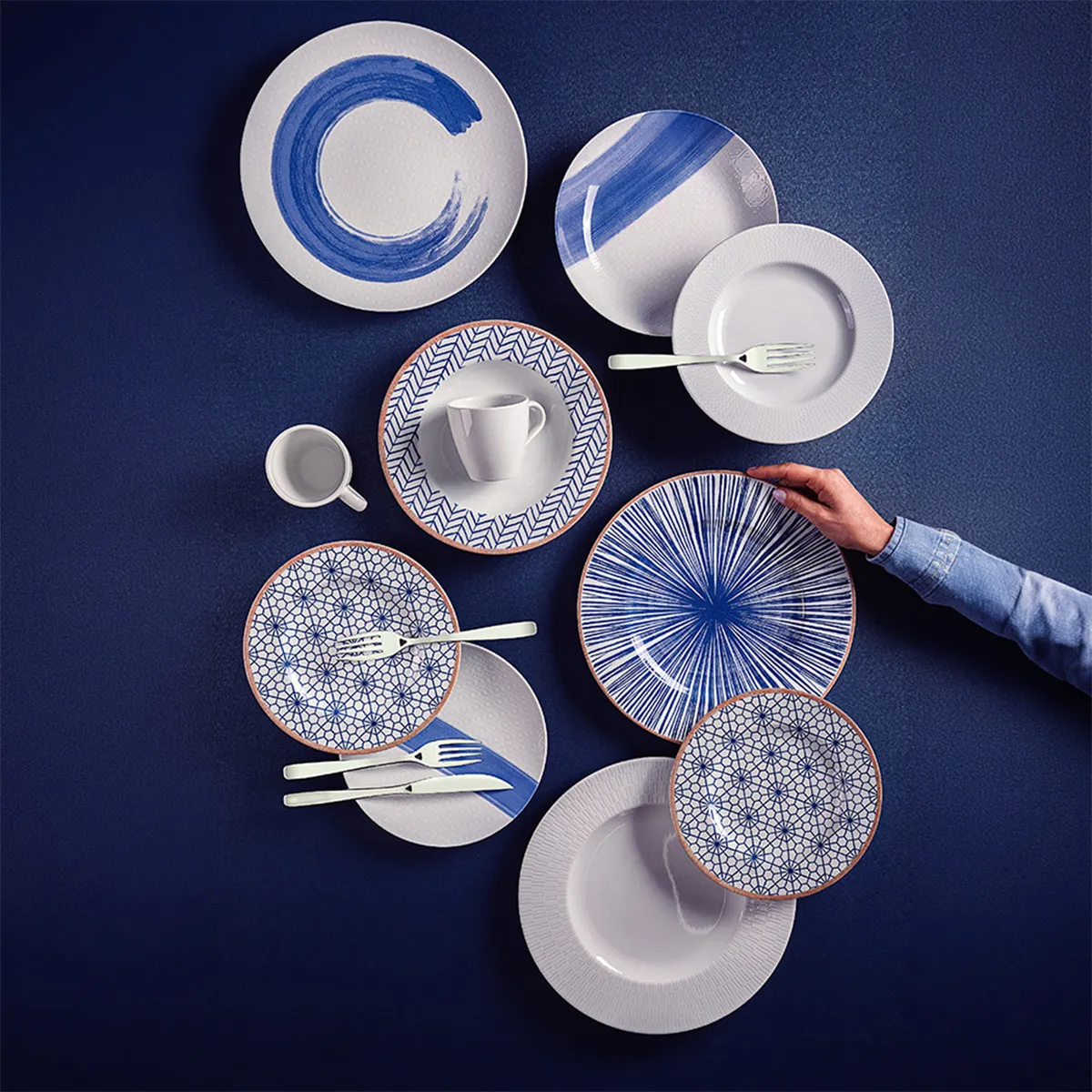 VAJILLA TRAMONTINA ABSTRATTA PORCELANA 16 PIEZAS - 4