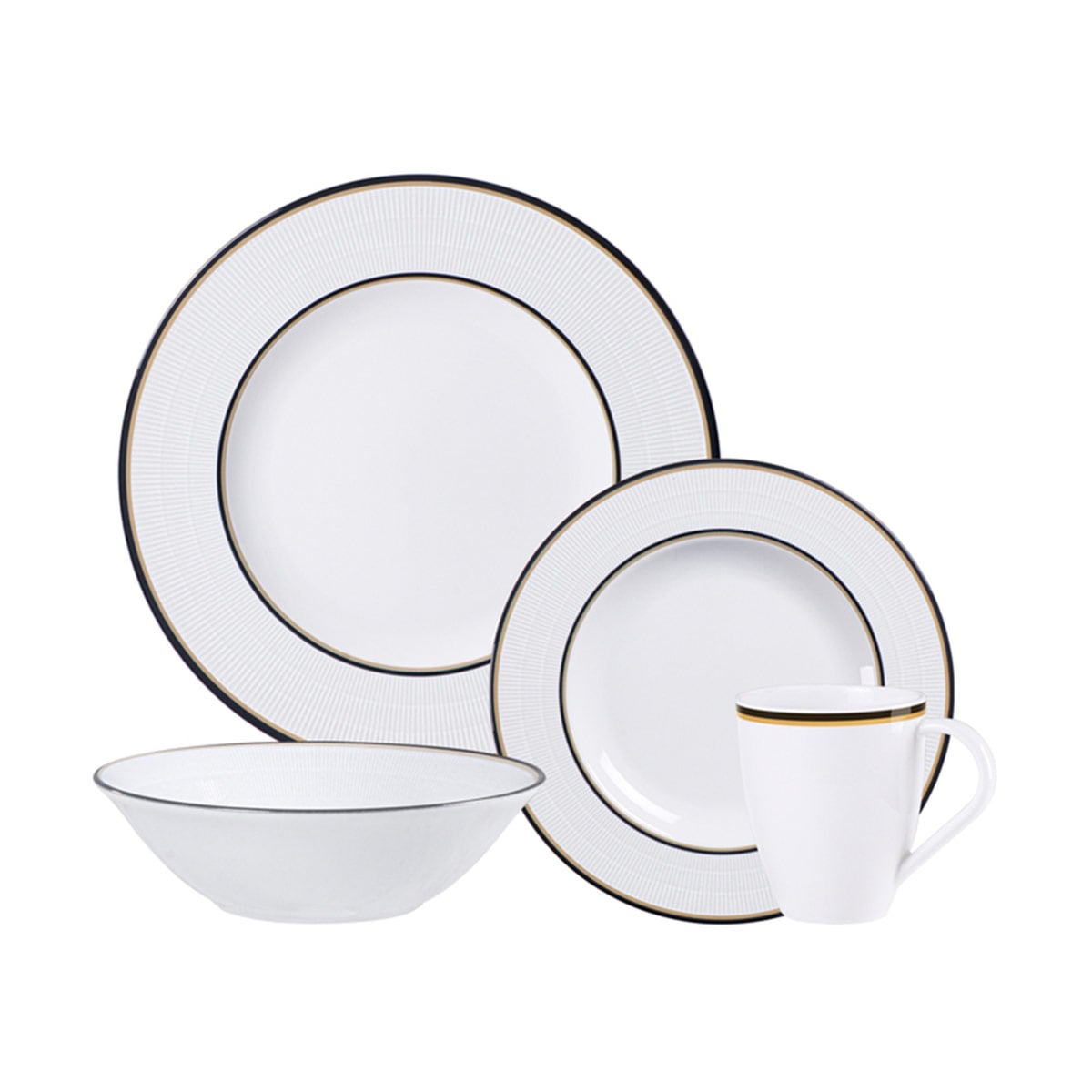 VAJILLA TRAMONTINA SIENNA PORCELANA 16 PIEZAS - 1