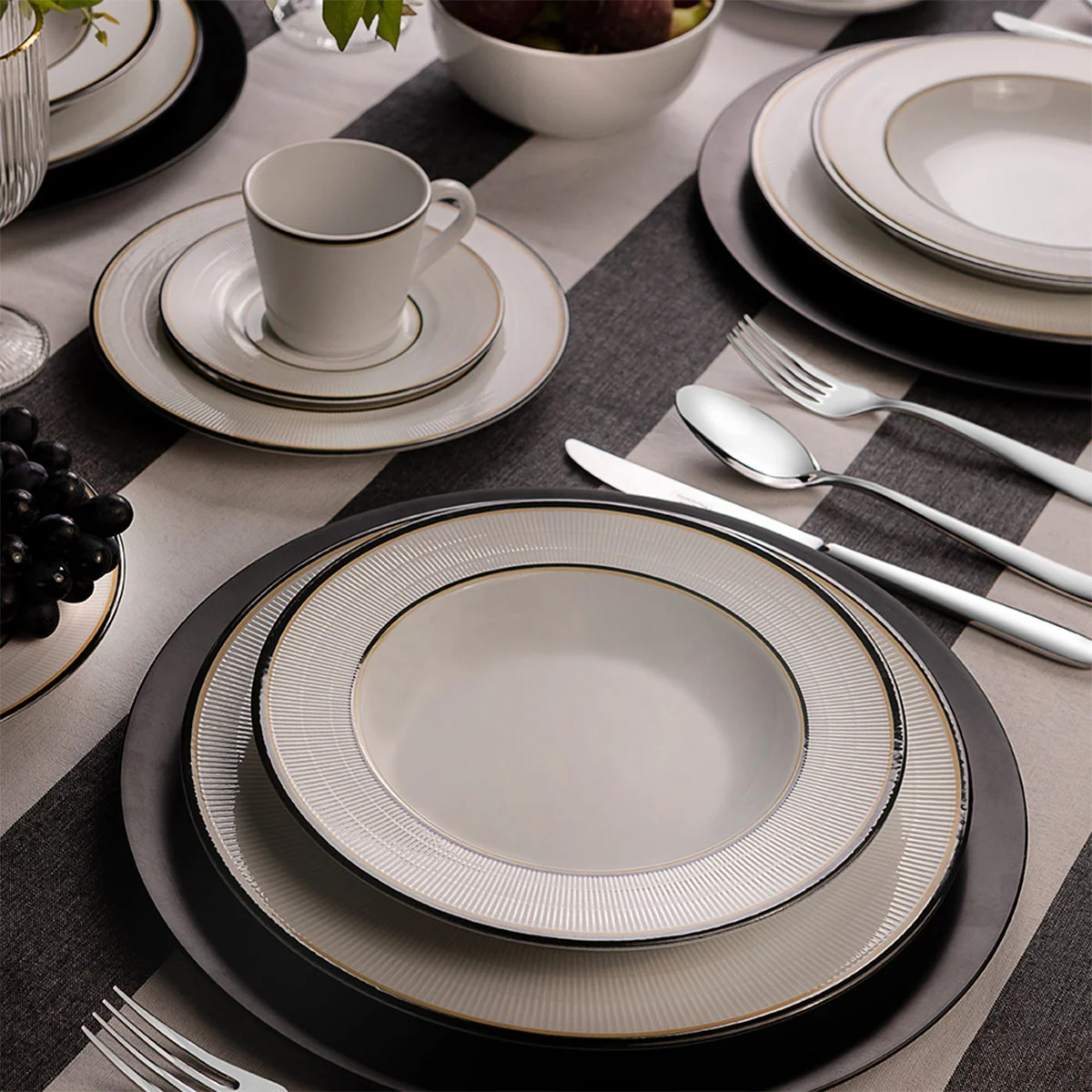 VAJILLA TRAMONTINA SIENNA PORCELANA 16 PIEZAS - 6