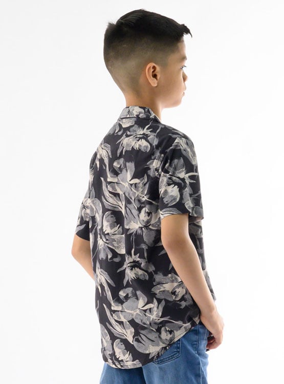 CAMISA MANGA CORTA NIÑO WOALLANCE GRIS ITALO - 4