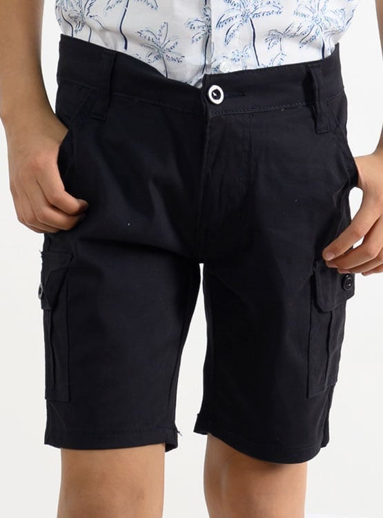 SHORT ALGODÓN REGULAR FIT NIÑO WOALLANCE 85-SG298 I24-25 - 1