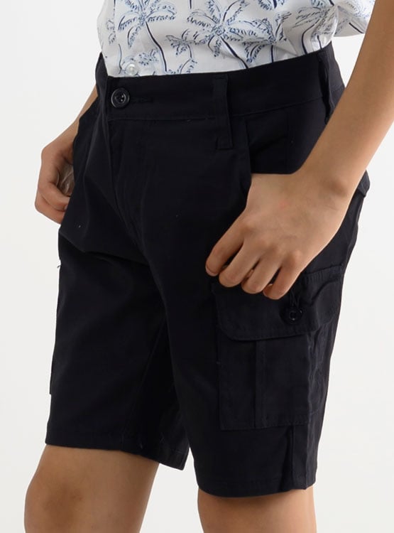 SHORT ALGODÓN REGULAR FIT NIÑO WOALLANCE 85-SG298 I24-25 - 2