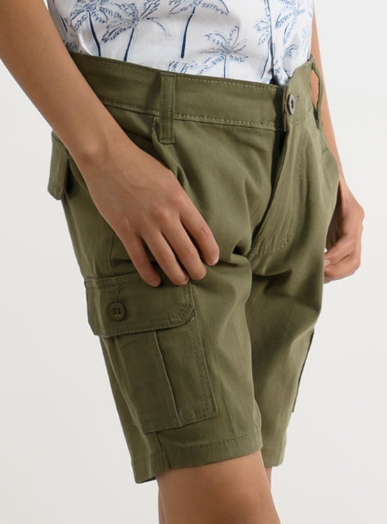 SHORT ALGODÓN REGULAR FIT NIÑO WOALLANCE 85-SG298 I24-25 - 3