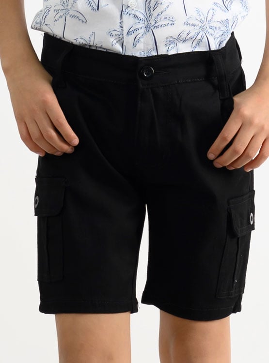SHORT ALGODÓN REGULAR FIT NIÑO WOALLANCE 85-SG298 I24-25 - 1