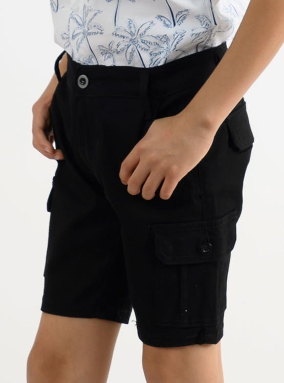 SHORT ALGODÓN REGULAR FIT NIÑO WOALLANCE 85-SG298 I24-25 - 3