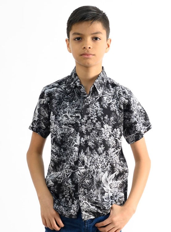 CAMISA MANGA CORTA NIÑO WOALLANCE 80-DG10005 I24-2 - 1