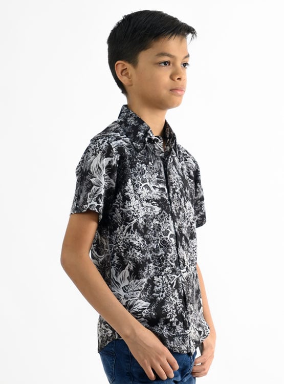 CAMISA MANGA CORTA NIÑO WOALLANCE 80-DG10005 I24-2 - 2