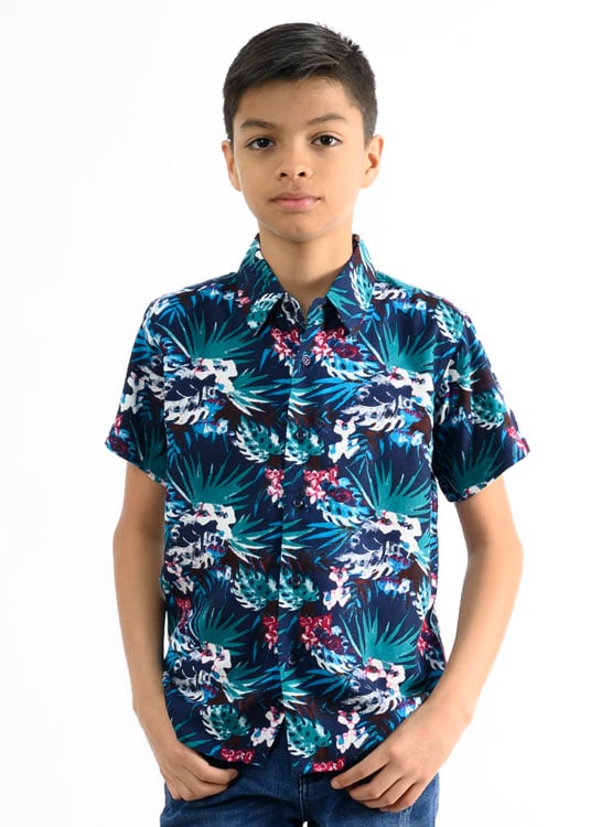 CAMISA MANGA CORTA NIÑO WOALLANCE 80-DG10009 I24-2 - 1