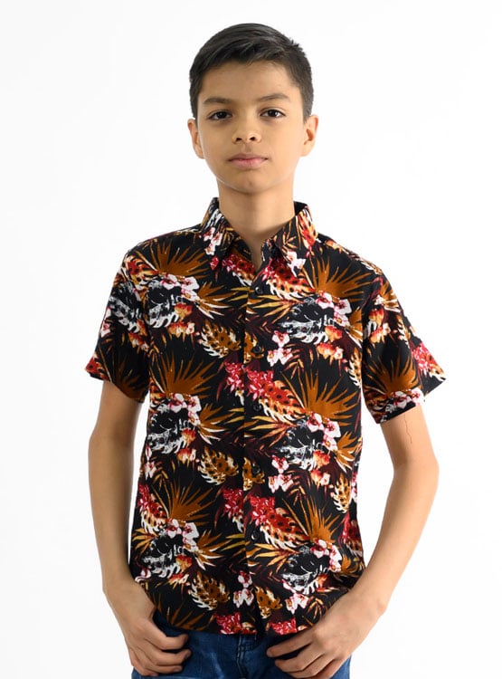 CAMISA MANGA CORTA NIÑO WOALLANCE 80-DG10009 I24-2 - 1