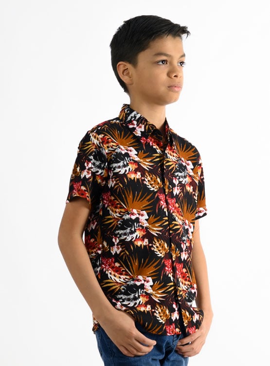 CAMISA MANGA CORTA NIÑO WOALLANCE 80-DG10009 I24-2 - 2